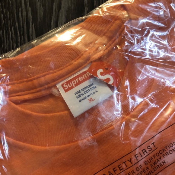 BNWT / DS Size XL - Supreme Spring Summer 2012 SS12 Stardust Tee Orange - Picture 2 of 6